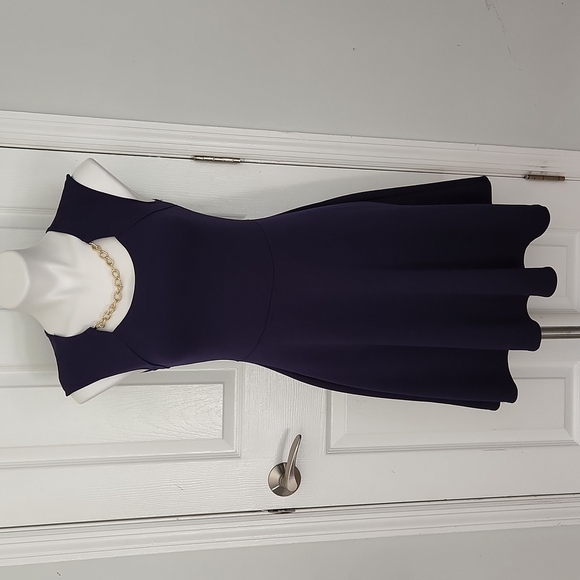 Urban Rose Navy A Line Dress - Picture 2 of 13